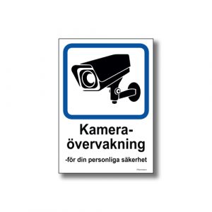 Skylt Kamera övervakning